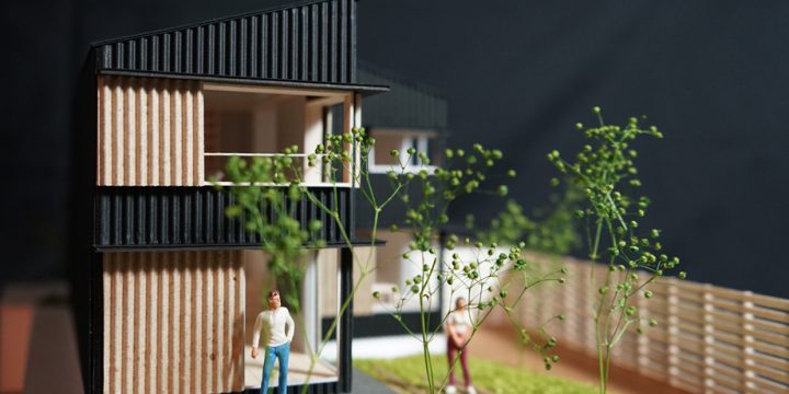 鎌ケ谷の住宅の模型写真