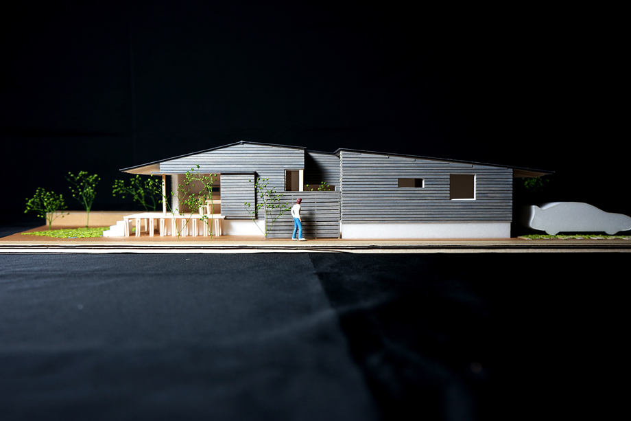 千葉県印旛郡の平屋の模型