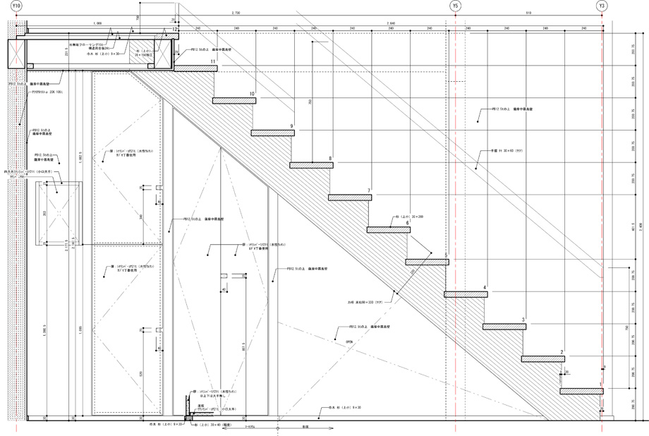 階段詳細図 姿図