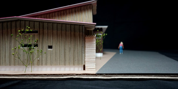 袖ケ浦市の平屋「紅の家」の模型